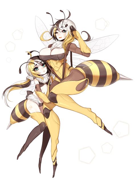 Smol Bee And Mom Bee Monster Girls Know Your Meme