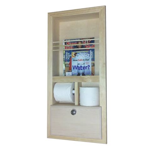 That's why you want to choose the best toilet paper holder that doesn't just get the job done but actually looks good at the. WG Wood Products Recessed Magazine Rack with Double Toilet ...