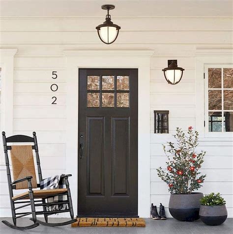 Black Farmhouse Style Front Door