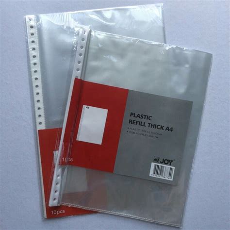 Plastic Clearbook Refill A4 And Fc 10pcs Per Pack Shopee Philippines