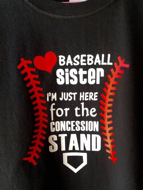 Baseball Sister Svg File Baseball Svg For T Shirts Hats Etsy