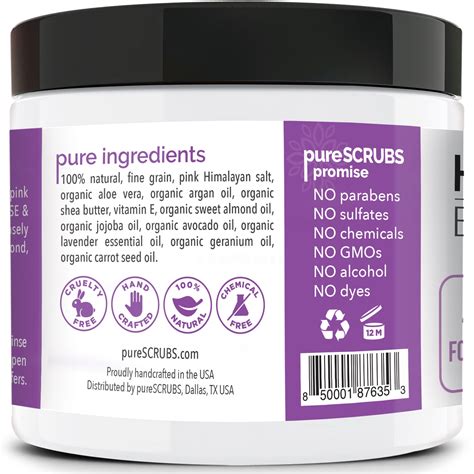 100 Natural Organic Lavender Exfoliating Body Scrubs By Purescrubs®
