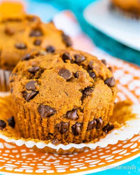 Easy Vegan Chocolate Chip Pumpkin Muffins Love From The Oven