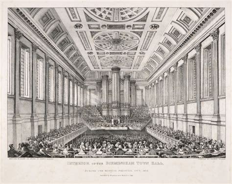Town Hall Birmingham Interior View Of The Concert Hall During The