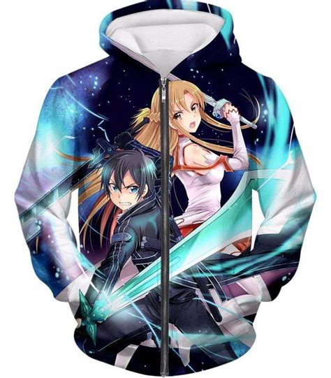 Sword Art Online Anime Couple Kirito And Asuna Ultimate Action Graphic
