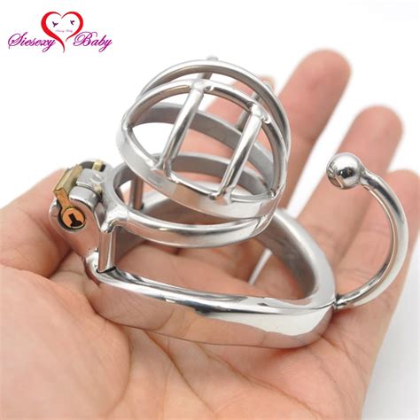 40mm 45mm 50mm Penis Ring With Balls Hook Stainless Steel Penis Cage