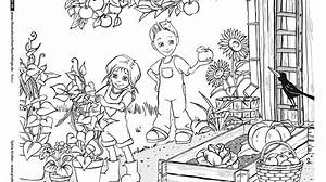 Garten Herbst Mandala ausmalen, Illustrator, Ausmalbilder herbst