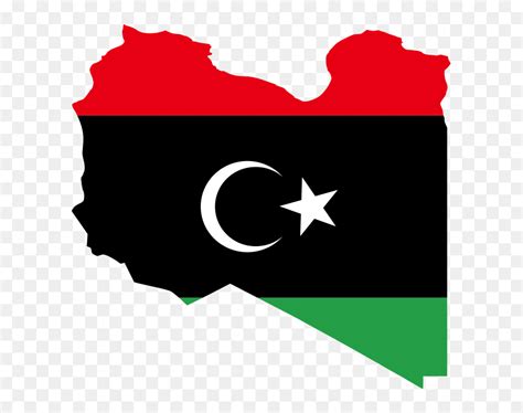 Flag Map Of Libya Hd Png Download Vhv