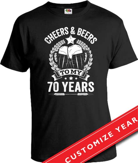 70th Birthday T Ideas For Men 70th Birthday Man Cheers And Etsy
