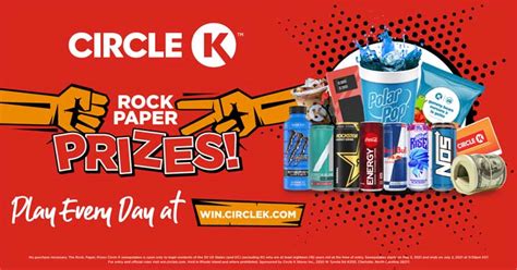 Circle K Rock Paper Prizes Contest - Win Cash, Free Gas