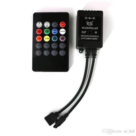 led music ir controller 20key remote sound sensor without battery for 3528 5050 rgb led strip