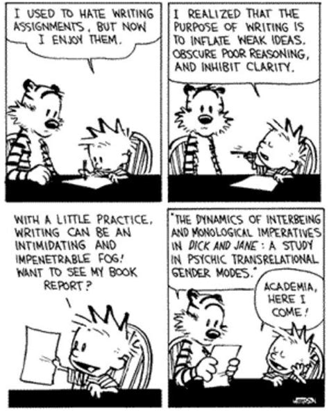 Something To Show Your English Teacher Calvin And Hobbes Comics