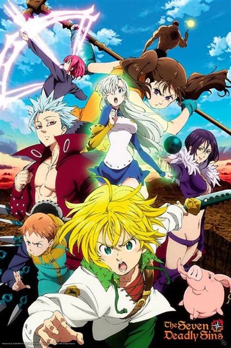 The Seven Deadly Sins S3 Poster Meliodas And Sins Poster Affiche