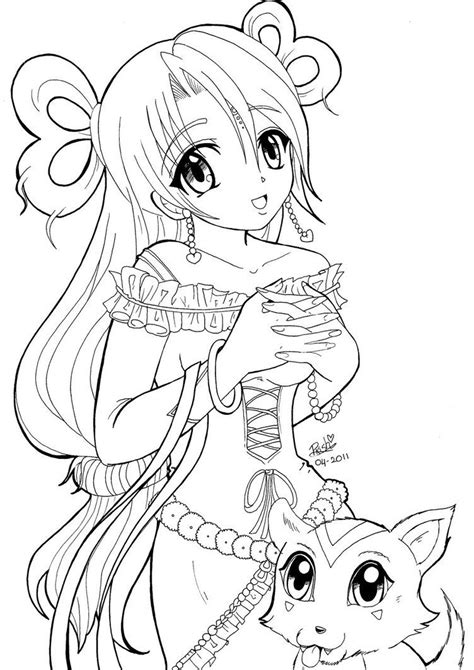 Cute Anime Kitten Coloring Pages Free Download Sea4waterman