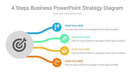 4 Steps Business Powerpoint Strategy Diagram Ciloart