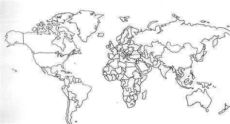 World Map Outline Saloabsolute