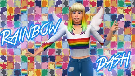 Rainbow Dash Cc List The Sims 4 Create A Sim Youtube