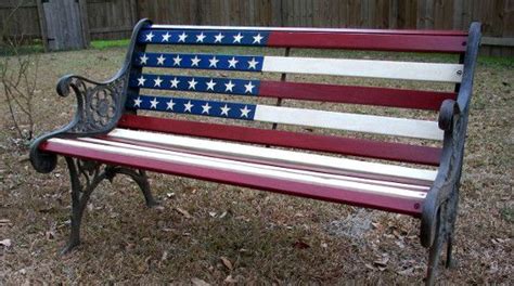 American Flag Bench After Outdoor Decor Decor Outdoor Furniture