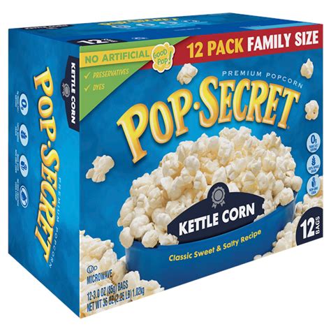 Pop Secret Kettle Corn 12ct Microwave Popcorn Meijer Grocery