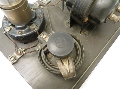 Vintage 1920s Rca Old Marconi Ge Antique 1 Tube Breadboard Type Radio