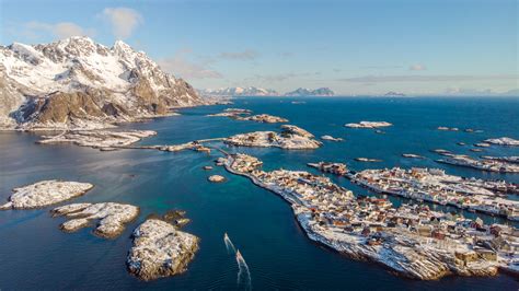 Henningsvær In Lofoten Trendy Fishing Village Northern Norway