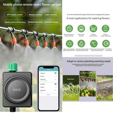 Smart Plant Watering System Wireless Sprinkler Control Device For