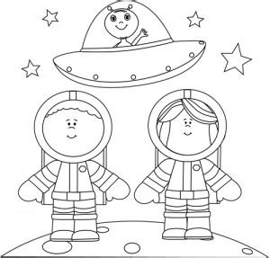 All astronaut coloring pages are free and printable. Free printable Astronaut coloring page | Crafts and ...