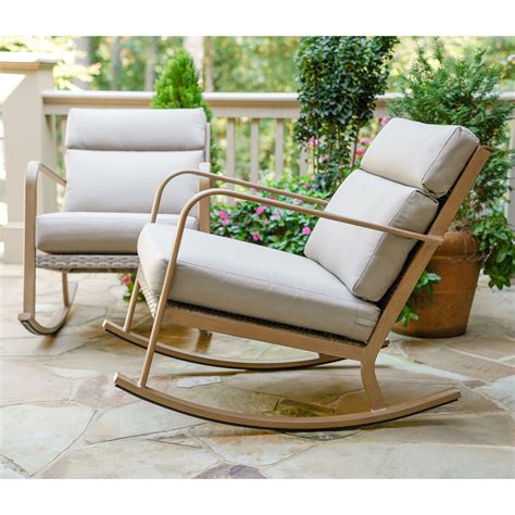 Leisure Made Talbot Outdoor Rocking Chair 2 Pack Outdoor Rocking