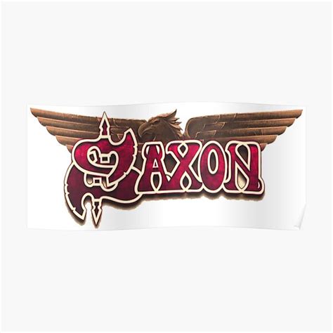 Saxon Logo Band Best Of Rock Metal Poster For Sale By Amndaasmshtt