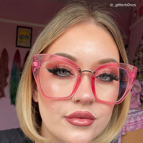 denis cat eye pink glasses zeelool glasses