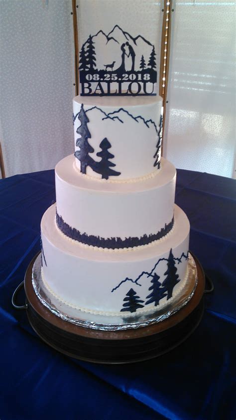 Mountain Themed Wedding Cake Themed Wedding Cakes Wedding Cakes 4th