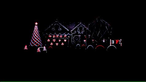 Beautiful Christmas Lights And Techno Amazing Grace Youtube