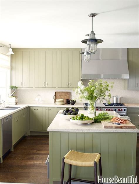 47 Beautiful And Cozy Green Kitchen Ideas In 2020 Green Kitchen