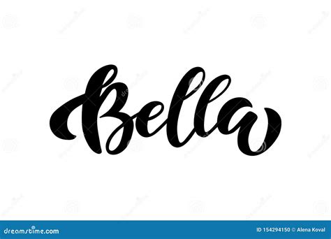 Bella Lettering Stock Vector Illustration Of Elegant 154294150