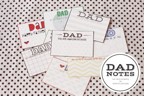 Free Printable Dad Notes For Fathers Day