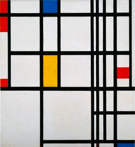 Piet Mondrian Dutch 1872 1944 Title Composition In Red Blue And