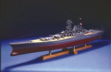 Woody Joe Battleship Yamato 1250 Scale Wooden Model Kit Length 41inch