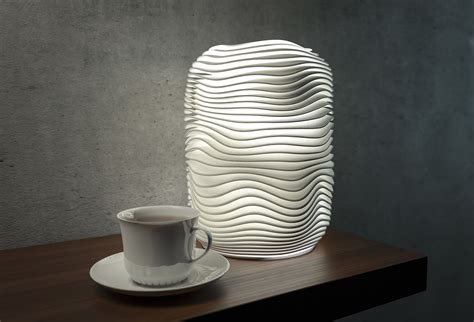 Generative Design Wave Lamp 4 High Quality 3d Print Model