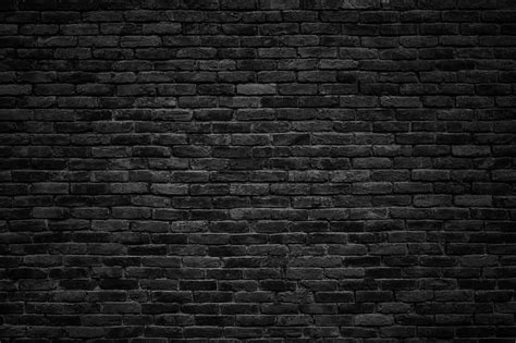 Black Brick Wall Dark Background For Design Bethany