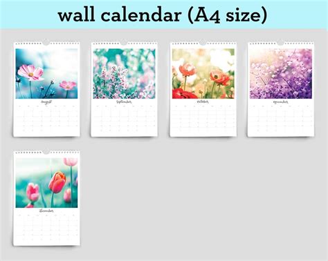 Botanical Calendar 2023 Plant Lover Calendar Wall Desk Etsy