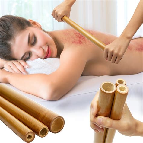 Natural Bamboo Massage Stick Gua Sha Massage Muscle Pain Relief Scraping Stick Therapy Cellulite