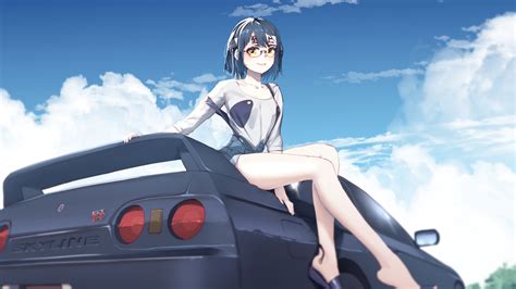Free Download Anime Girls Car Driving Texas Exusiai Arknights Emperor 8k 3840x2160 For Your