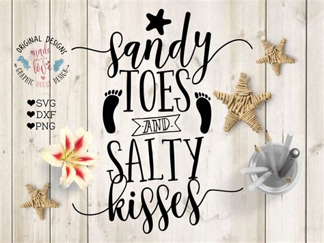 Summer Svg Beach Svg Sandy Toes Salty Kisses Svg Sandy Toes Etsy