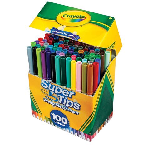 Crayola 100 Super Tips Markers United Art And Education