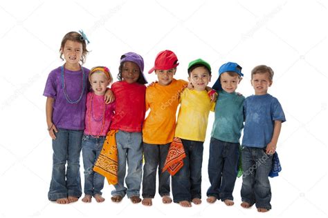 Diversidade Grupo De Diversas Crianças De Diferentes Etnias Que Estão