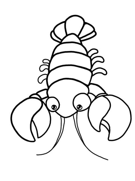 Printable Lobster Coloring Page