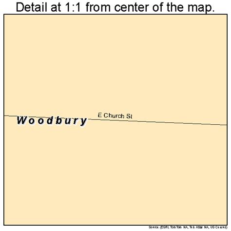Woodbury Kentucky Street Map 2184432