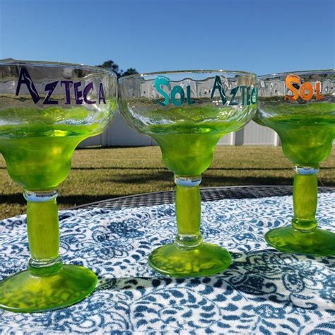 Imagine a birthday party where all the decorations, food, cake. MARGARITA GLASS - Custom Color - Colored Glassware ...
