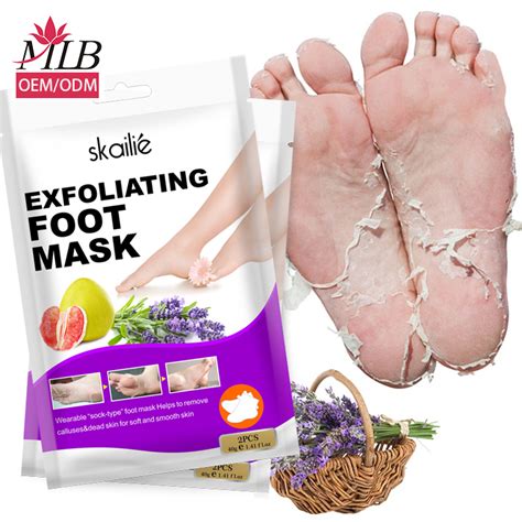 Peel Off Foot Mask Exfoliating Foot Mask Sock Hot Guangzhou Mayllinebe Cosmetics Factory