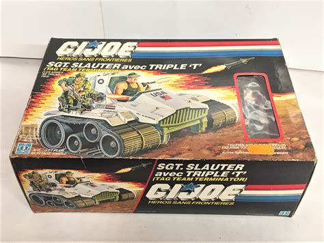 The disbanded joe team goes on the offensive to stop cobra and their synthoids! GI JOE TANK SLAUGHTER TRIPLE T - Boutique Univers Vintage